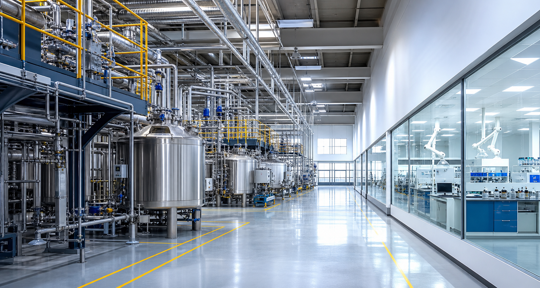 Capacités de l'usine et du laboratoire XUYE